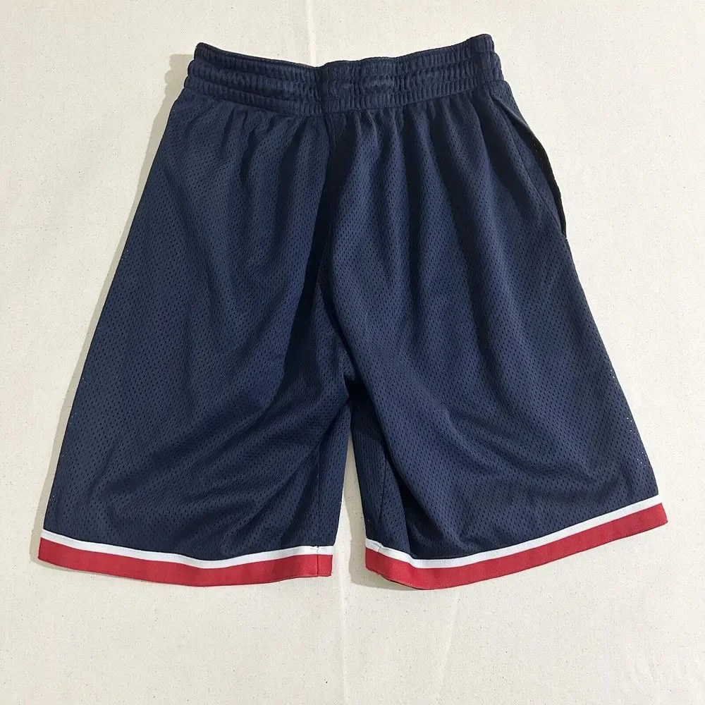 Nike Dri-FIT Mens Blue/Red Poly Classic Basketball Shorts AQ5600-010 Small